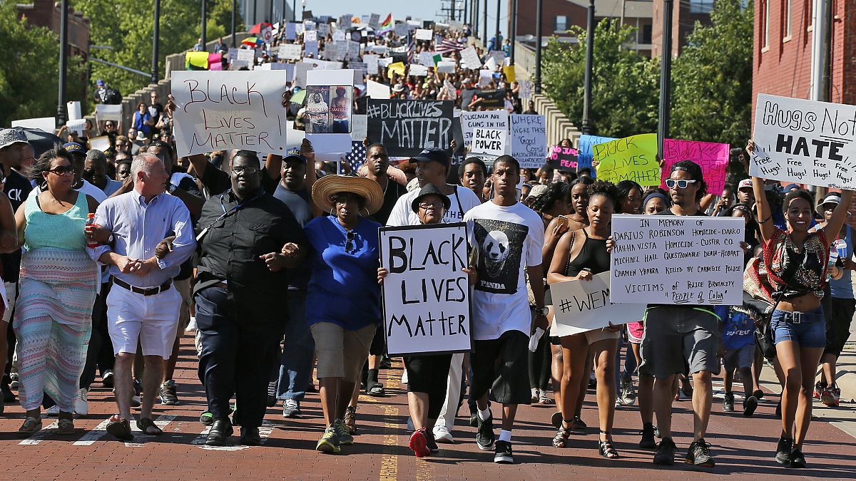 ABD'de siyahilere yönelik şiddetin protesto edildiği bir gösteri (arşiv) 