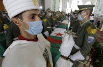La cerimonia del rientro dei resti dei combattenti algerini
