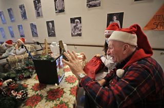 An old people's home in Alzano Lombardo, one of the area that most suffered the first wave of COVID-19, in Northern Italy, Saturday, Dec. 19, 2020