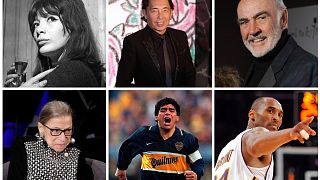 Juliette Greco, Kenzo, Sean Connery, Ruth Bader Ginsburg, Diego Maradona, Kobe Bryant