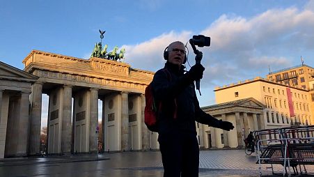 Jeremy Minsberg during his tour guide in Berlin