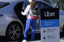 ABD'de yolcu alan bir Uber aracı (arşiv)
