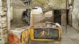 An ancient thermopolian has been uncovered by archaeologists in Pompeii
