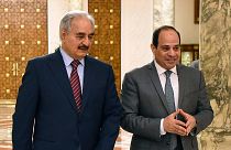 General Halife Hafter & Mısır Cumhurbaşkanı Abdülfettah el Sisi / ARŞİV