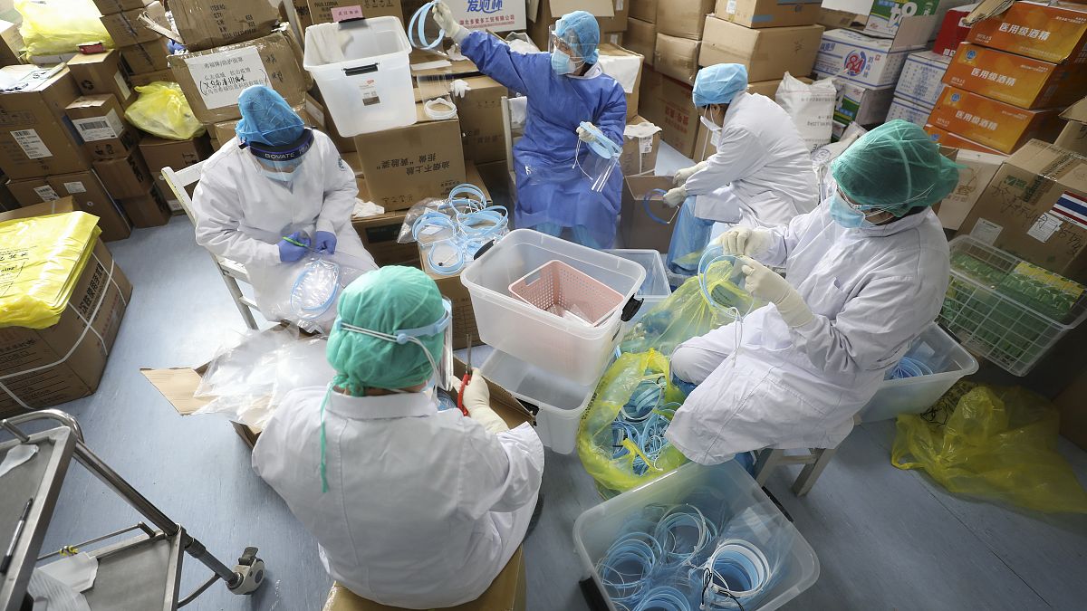 صورة من الارشيف- مستشفى مخصص لمرضى فيروس كورونا في ووهان
