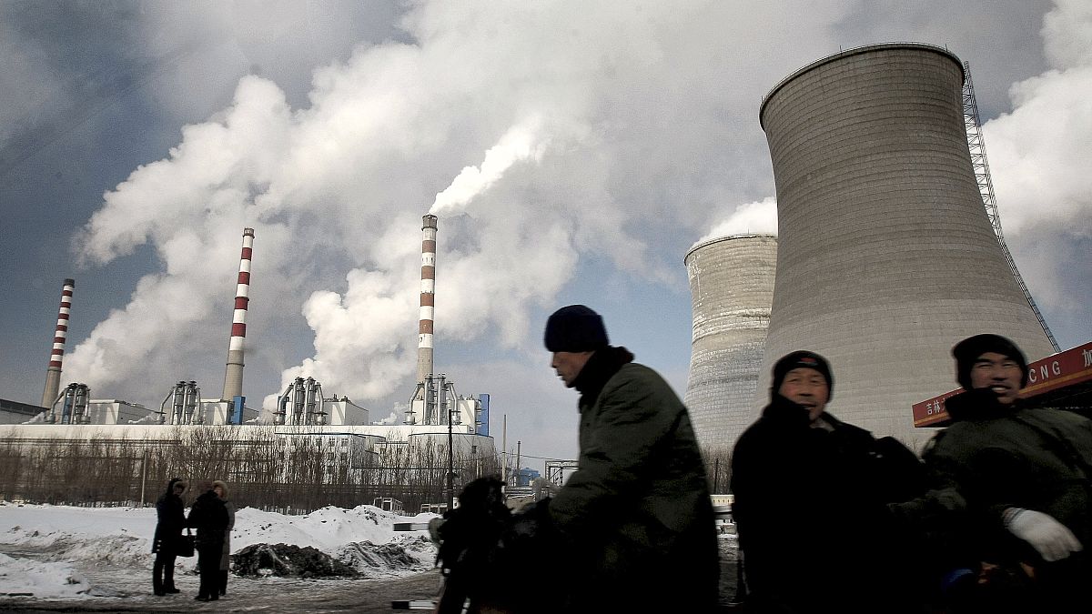 محطة طاقة تعمل بالفحم في تشانغتشون بمقاطعة جيلين شمال شرق الصين.