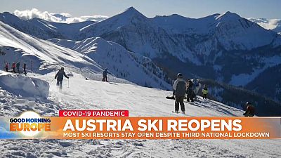 Alpine ski resort in Austria