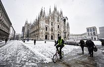 Fennakadások Milánó közlekedésében a heves havazás miatt