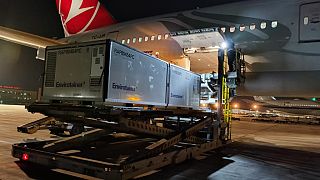 Çinli Covid-19 aşısı, THY'nin "TK 6175" sefer sayılı "Boeing 777" tipi uçağıyla başkent Pekin'den İstanbul'a taşınıyor
