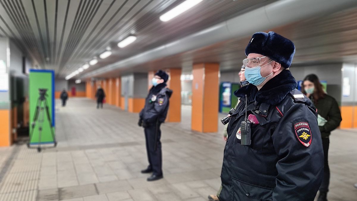 مأموران پلیس در مسکو