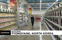En Corée du Nord, un centre commercial de la capitale désinfecté du sol au plafond