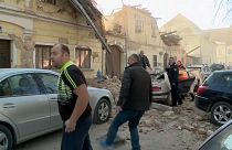 Imágenes del devastador terremoto de este lunes en Croacia