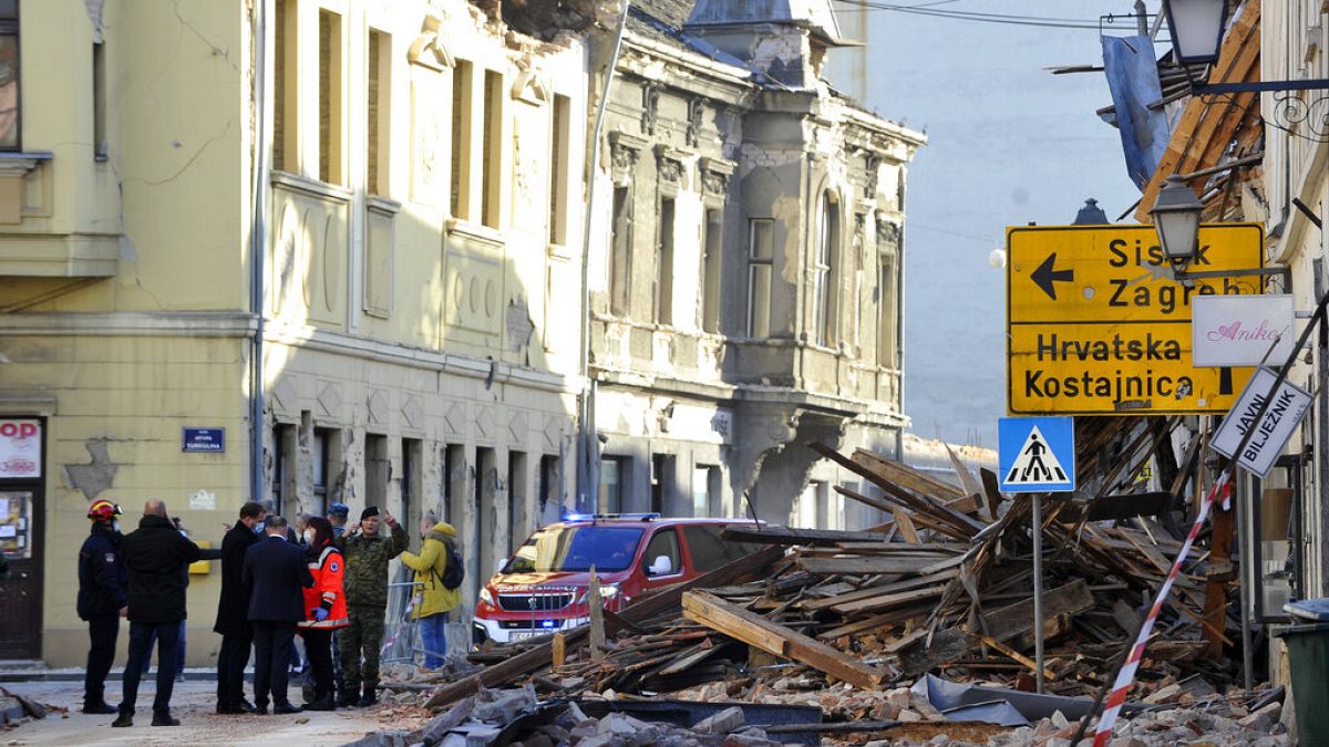 Nach dem Erdbeben in Petrinja in Kroatien