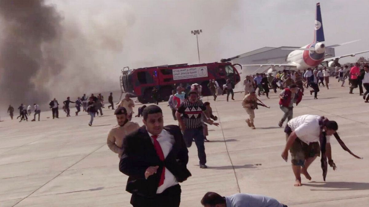 انفجار در فرودگاه عدن