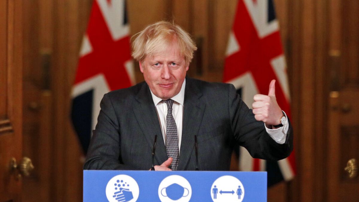Boris Johnson in London zum Brexit-Handelsdeal