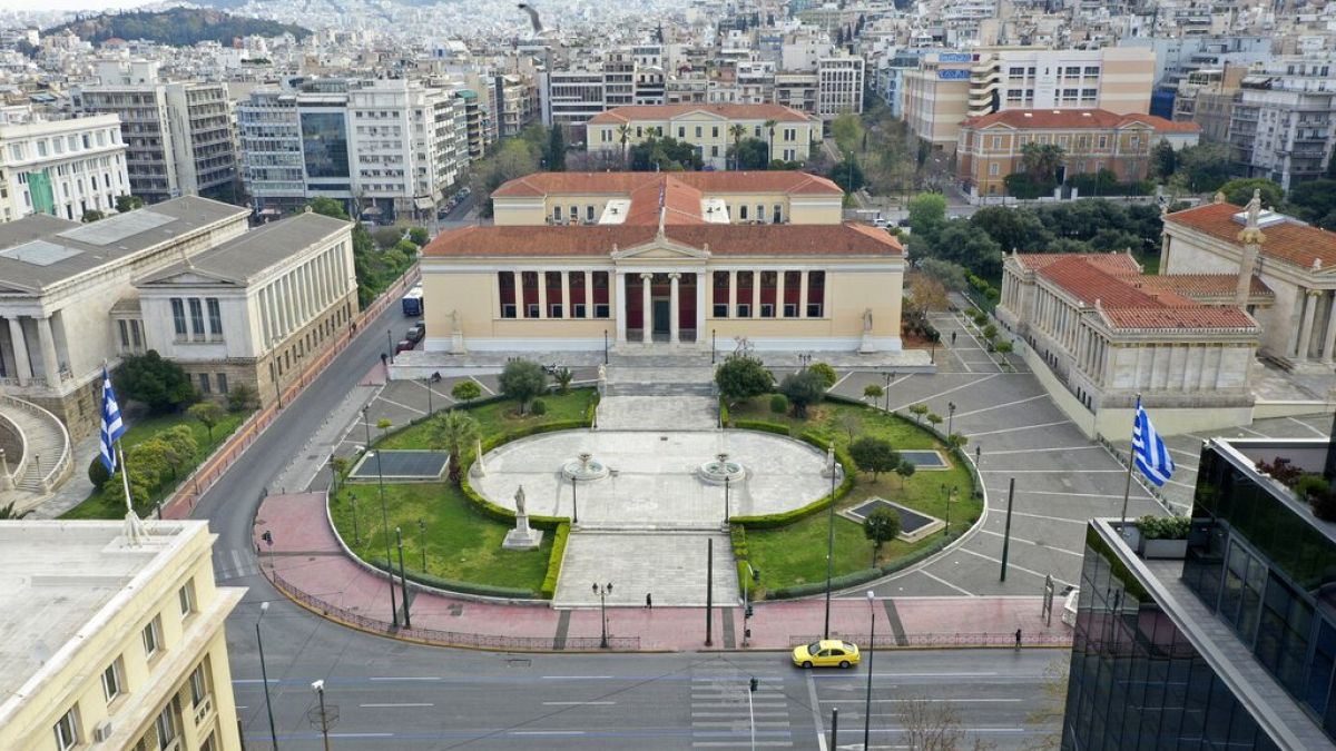 Athens University headquarters building 