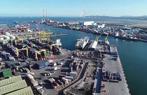 Traffic has been calm at Dublin Port on New Year's Day