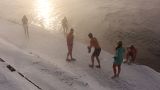 Russia: icy dip in Lake Baikal before New Year's Eve celebrations