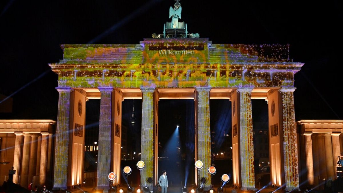 Feuerwekt am Brandenburger Tor in Berlin