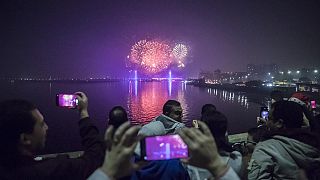 New Year in Africa: Spectacular fireworks in Egypt, music concert in Zimbabwe