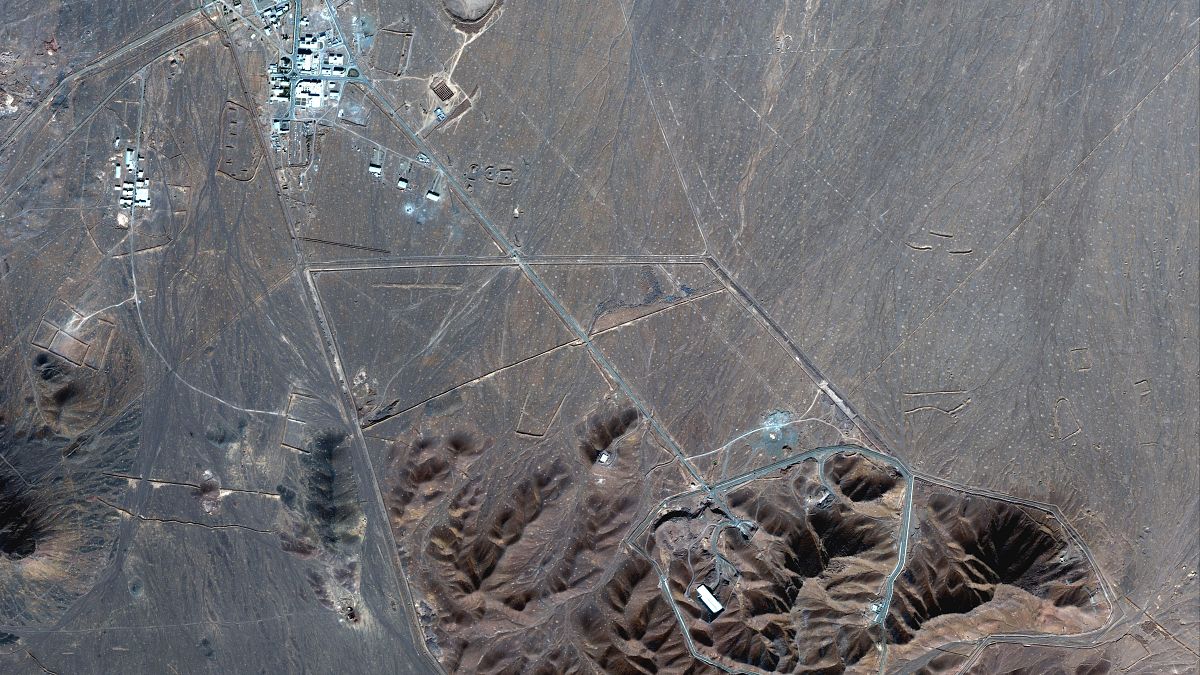 This Nov. 4, 2020, file satellite photo by Maxar Technologies shows Iran's Fordo nuclear site. 