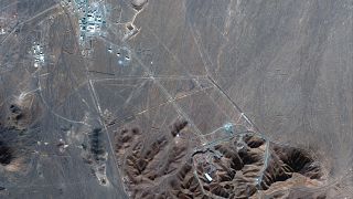 File photo: This Nov. 4, 2020, satellite photo by Maxar Technologies shows Iran's Fordo nuclear site.