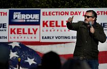 Sen. Ted Cruz, R-Texas, speaks at a campaign rally for Sen. Kelly Loeffler, R-Ga., on Saturday, Jan. 2, 2021, in Cumming, Ga.