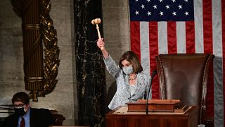 Speaker of the House Nancy Pelosi of Calif., waves the gavel on the opening day of the 117th Congress on Capitol Hill in Washington, Sunday, Jan. 3, 2021.