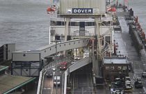 I camion arrivano al porto di Dover nel primo giorno di piena operatività dopo l'entrata in vigore della Brexit, 4 gennaio 2021