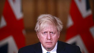 Britain's Prime Minister Boris Johnson speaks during a news conference in response to the ongoing situation with the coronavirus (COVID-19) pandemic