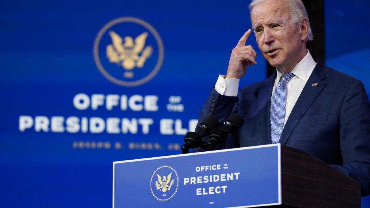 Joe Biden, az Egyesült Államok megválasztott elnöke