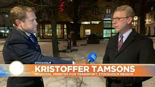 Kristoffer Tamsons, Stockholm's Regional Minister for Transport speaking to Euronews