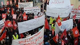 Dans la ville tunisienne de Gafsa, les habitants manifestent pour des emplois
