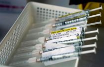 Syringes containing the Pfizer-BioNTech COVID-19 vaccine