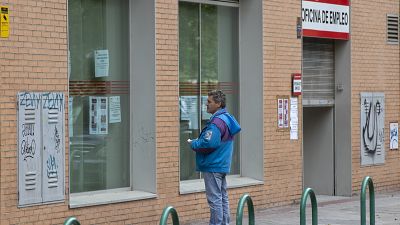 An unemployment office in Madrid, Spain.