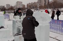 Russie : des créations glacées à ciel ouvert