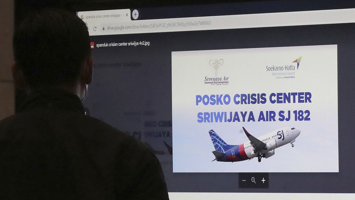 Foto del centro de crisis instalado en el aeropuerto internacional Soekarno-Hatta de Yakarta, Indonesia, el 9 de enero de 2021.