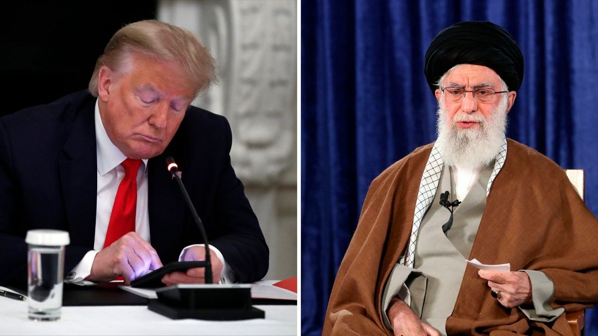 علی خامنه‌ای رهبر ایران و دونالد ترامپ، رئیس جمهوری آمریکا