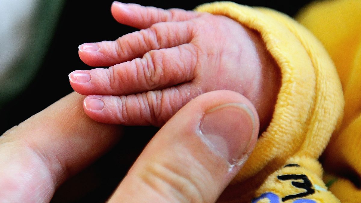 Säuglingshand