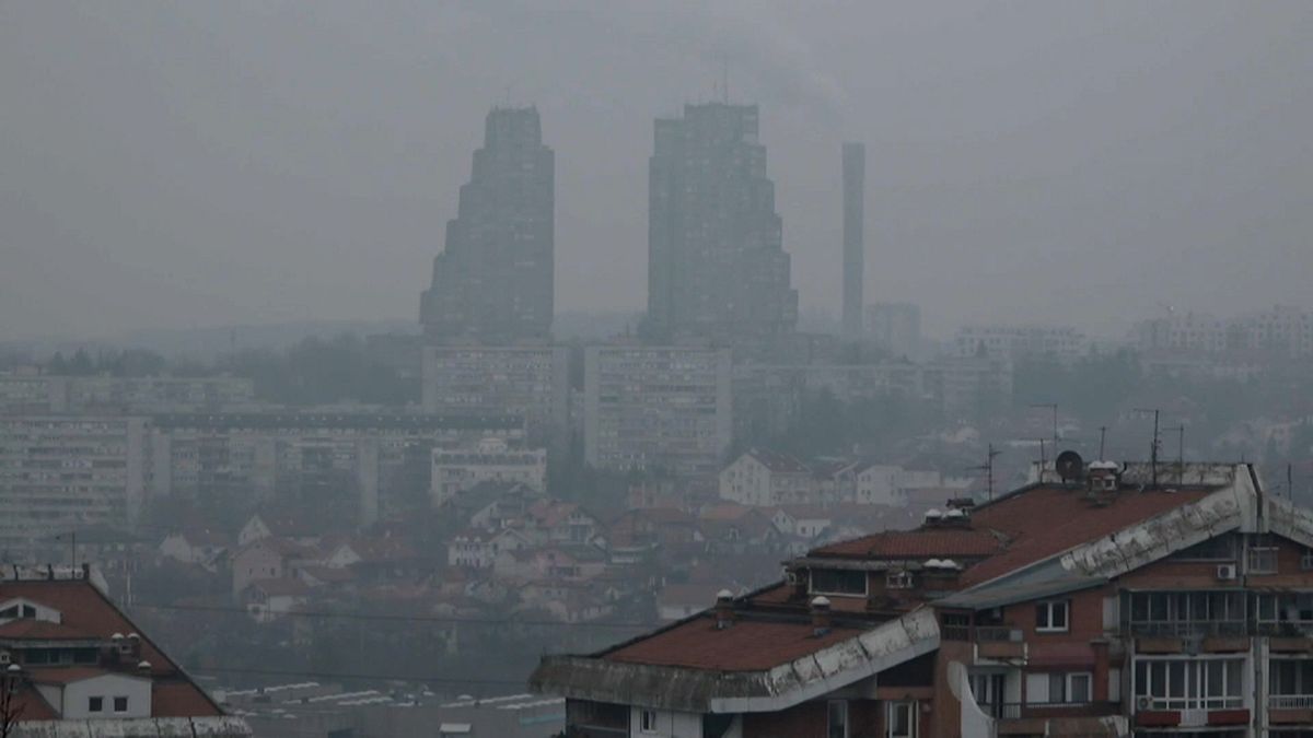 Belgrade sous le smog.