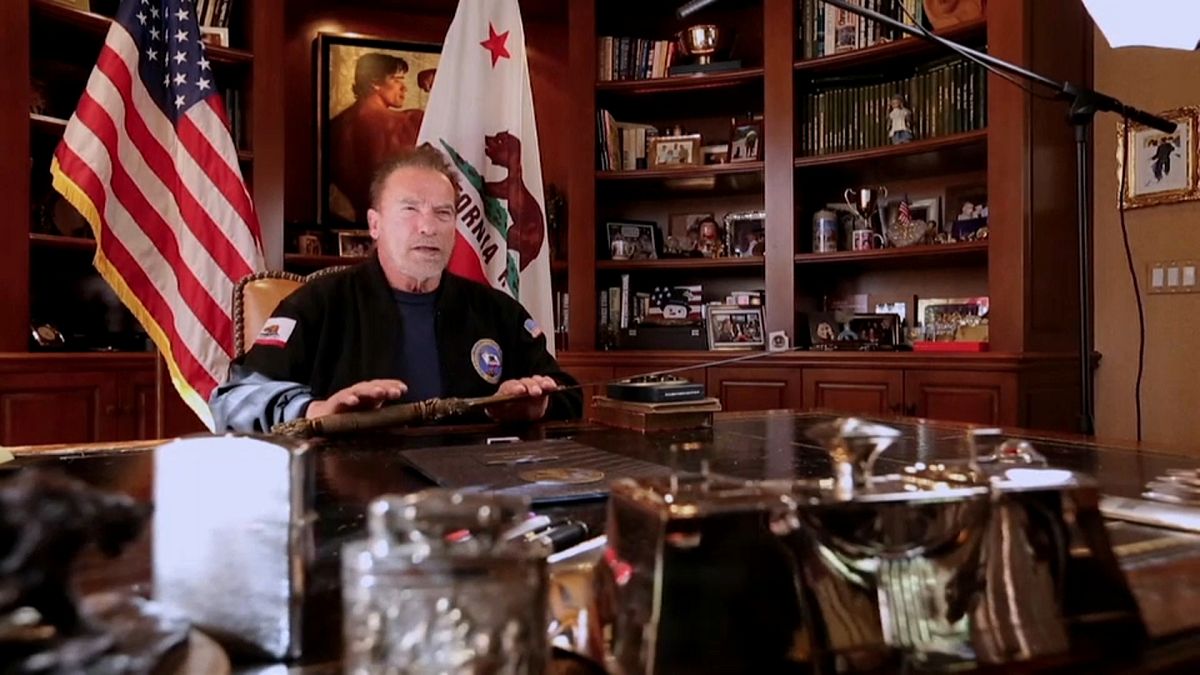 Former California Governor Arnold Schwarzenegger condemns Capitol assault, Republicans. 
