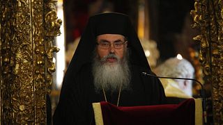 ο Αρχιγραμματέας της Ιεράς Συνόδου της Εκκλησίας της Κύπρου, Αρχιμανδρίτης Γρηγόριος Μουσουρούλης.