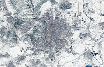 Madrid coperta dalla neve, nelle foto del satellite Sentinel 2