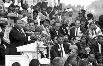 Martin Luther King Jr prononce son discours "I have a dream" le 28 août 1963,