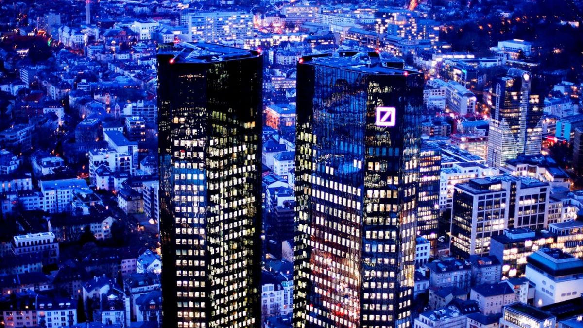 برج‌های «دویچه بانک» در شهر فرانکفورت، آلمان