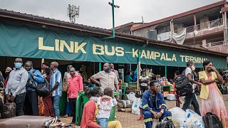 Fearing violence, Ugandans flee Kampala ahead of tense vote