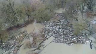 Un fiume di spazzatura minaccia l'Ungheria