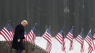 Donald Trump besuchte in dieser Woche einen Teilabschnitt der Mauer zu Mexiko in Alamo, Texas