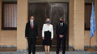 Από την συνάντηση του Προέδρους της Κύπρου Ν.Αναστασιάδη με τον  Ερσίν Τατάρ και την Ελίζαμπεθ Σπέχαρ