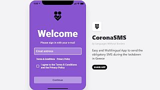 Corona Sms app